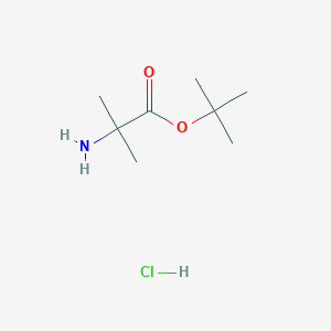 molecular formula C8H18ClNO2 B153142 Tert-butyl 2-amino-2-methylpropanoate hydrochloride CAS No. 84758-81-6