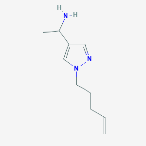 1-[1-(pent-4-en-1-yl)-1H-pyrazol-4-yl]ethan-1-amine