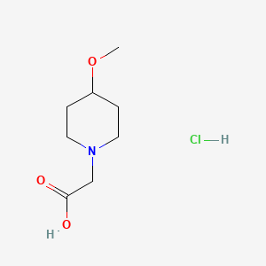 molecular formula C8H16ClNO3 B1531425 盐酸2-(4-甲氧基哌啶-1-基)乙酸 CAS No. 2034209-81-7