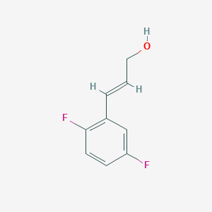 molecular formula C9H8F2O B15314328 3-(2,5-Difluorophenyl)prop-2-en-1-ol 