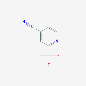 2-(1,1-Difluoroethyl)pyridine-4-carbonitrile