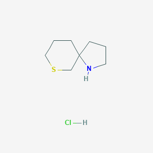 molecular formula C8H16ClNS B1531438 7-Thia-1-azaspiro[4.5]decane hydrochloride CAS No. 2098055-64-0
