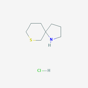 molecular formula C8H16ClNS B1531438 7-チア-1-アザスピロ[4.5]デカン塩酸塩 CAS No. 2098055-64-0