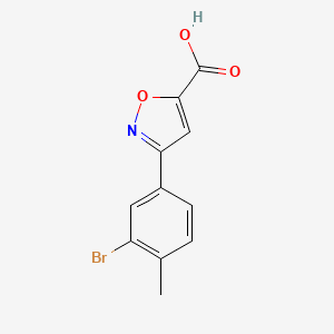 3-(3-Bromo-4-methylphenyl)-1,2-oxazole-5-carboxylic acid