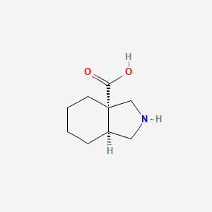 molecular formula C9H15NO2 B15314385 (3AS,7aS)-octahydro-3aH-isoindole-3a-carboxylic acid 