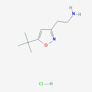 2-(5-Tert-butyl-1,2-oxazol-3-yl)ethan-1-amine hydrochloride