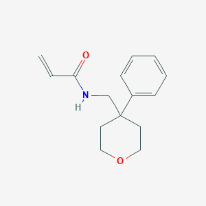 molecular formula C15H19NO2 B15314416 N-[(4-phenyloxan-4-yl)methyl]prop-2-enamide 