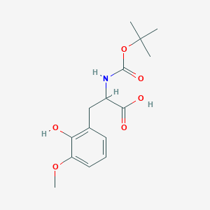 molecular formula C15H21NO6 B15314438 2-{[(Tert-butoxy)carbonyl]amino}-3-(2-hydroxy-3-methoxyphenyl)propanoic acid 