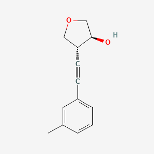 (3S,4R)-4-[2-(3-methylphenyl)ethynyl]oxolan-3-ol