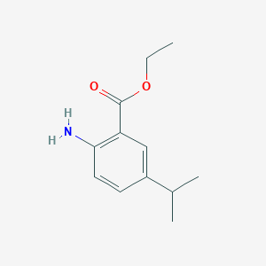 molecular formula C12H17NO2 B15314456 Ethyl 2-amino-5-isopropylbenzoate 