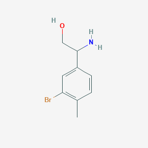 2-Amino-2-(3-bromo-4-methylphenyl)ethan-1-ol