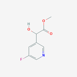 molecular formula C8H8FNO3 B15314496 Methyl 2-(5-fluoropyridin-3-yl)-2-hydroxyacetate 