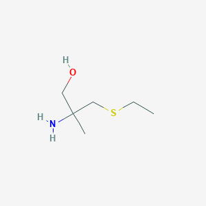 molecular formula C6H15NOS B15314512 2-Amino-3-(ethylthio)-2-methylpropan-1-ol 