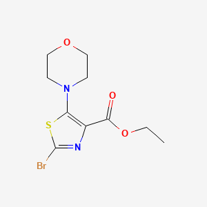 molecular formula C10H13BrN2O3S B1531452 Ethyl 2-bromo-5-morpholinothiazole-4-carboxylate CAS No. 2070857-40-6