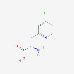 molecular formula C8H9ClN2O2 B15314526 (S)-2-Amino-3-(4-chloropyridin-2-yl)propanoic acid 