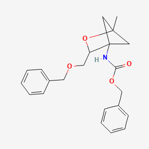 molecular formula C22H25NO4 B15314563 benzyl N-{3-[(benzyloxy)methyl]-1-methyl-2-oxabicyclo[2.1.1]hexan-4-yl}carbamate 