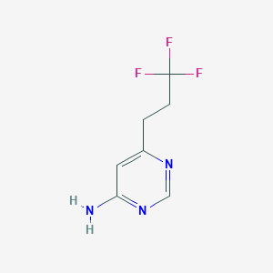 molecular formula C7H8F3N3 B1531459 6-(3,3,3-Trifluoropropyl)pyrimidin-4-amine CAS No. 2092530-46-4