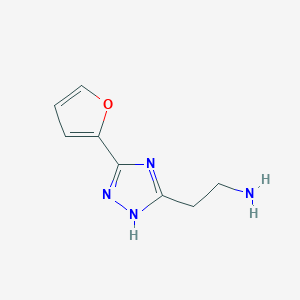 2-(3-(2-furyl)-1H-1,2,4-triazol-5-yl)ethylamine