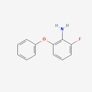 molecular formula C12H10FNO B1531462 2-Fluoro-6-phenoxyaniline CAS No. 1178028-54-0
