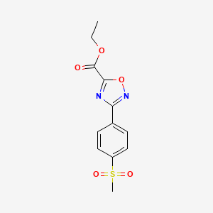 Ethyl 3-[4-(methylsulfonyl)phenyl]-1,2,4-oxadiazole-5-carboxylate