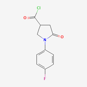 1-(4-Fluorophenyl)-5-oxopyrrolidine-3-carbonyl chloride