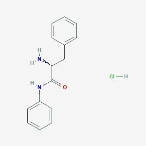 (2R)-2-amino-N,3-diphenylpropanamide hydrochloride
