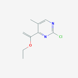 2-Chloro-4-(1-ethoxyethenyl)-5-methylpyrimidine