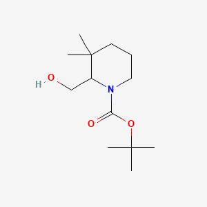 Tert-butyl 2-(hydroxymethyl)-3,3-dimethylpiperidine-1-carboxylate