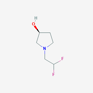 molecular formula C6H11F2NO B1531476 (3S)-1-(2,2-difluoroethyl)pyrrolidin-3-ol CAS No. 1568026-19-6