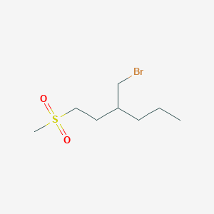 3-(Bromomethyl)-1-(methylsulfonyl)hexane