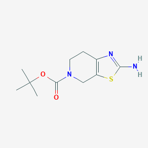 molecular formula C11H17N3O2S B153148 tert-Butyl 2-amino-6,7-dihydrothiazolo[5,4-c]pyridine-5(4H)-carboxylate CAS No. 365996-05-0