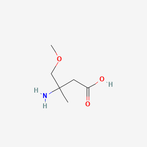 molecular formula C6H13NO3 B15314810 3-Amino-4-methoxy-3-methylbutanoic acid 