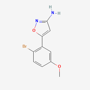 5-(2-Bromo-5-methoxyphenyl)isoxazol-3-amine