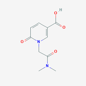 molecular formula C10H12N2O4 B1531491 1-Dimethylcarbamoylmethyl-6-oxo-1,6-dihydro-pyridine-3-carboxylic acid CAS No. 1036611-49-0