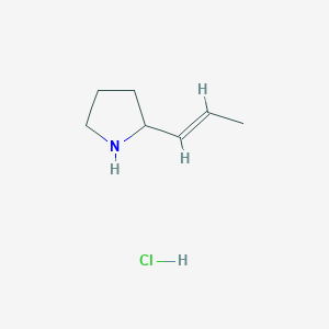 2-[(1E)-prop-1-en-1-yl]pyrrolidine hydrochloride