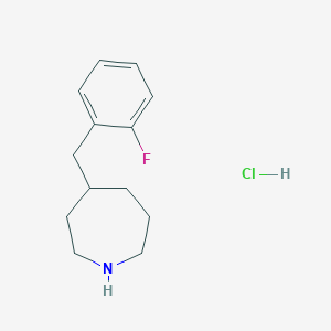 4-[(2-Fluorophenyl)methyl]azepane hydrochloride
