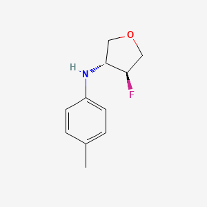 (3R,4S)-4-fluoro-N-(4-methylphenyl)oxolan-3-amine