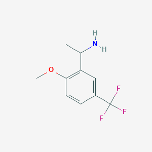 1-[2-Methoxy-5-(trifluoromethyl)phenyl]ethanamine