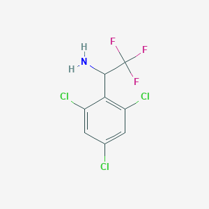 2,2,2-Trifluoro-1-(2,4,6-trichlorophenyl)ethan-1-amine