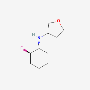 N-[(1R,2R)-2-fluorocyclohexyl]oxolan-3-amine