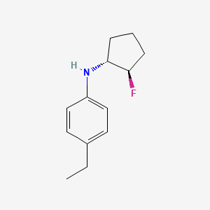 4-ethyl-N-[(1R,2R)-2-fluorocyclopentyl]aniline