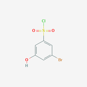 3-Bromo-5-hydroxybenzene-1-sulfonylchloride