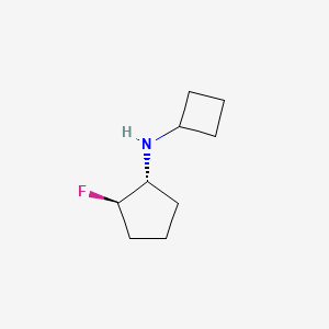 molecular formula C9H16FN B1531512 (1R,2R)-N-环丁基-2-氟代环戊烷-1-胺 CAS No. 2165668-25-5