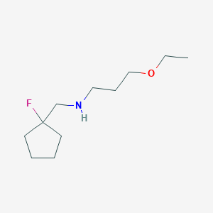 (3-Ethoxypropyl)[(1-fluorocyclopentyl)methyl]amine