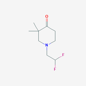 1-(2,2-Difluoroethyl)-3,3-dimethylpiperidin-4-one