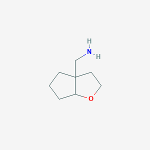 molecular formula C8H15NO B15315158 {hexahydro-2H-cyclopenta[b]furan-3a-yl}methanamine 