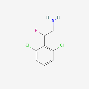 2-(2,6-Dichlorophenyl)-2-fluoroethan-1-amine