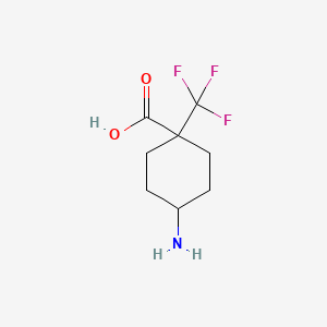 4-Amino-1-(trifluoromethyl)cyclohexane-1-carboxylic acid