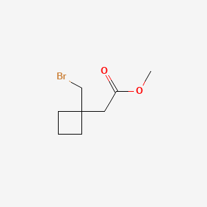 Methyl2-[1-(bromomethyl)cyclobutyl]acetate