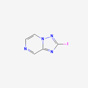 molecular formula C5H3IN4 B15315240 2-Iodo-[1,2,4]triazolo[1,5-a]pyrazine 